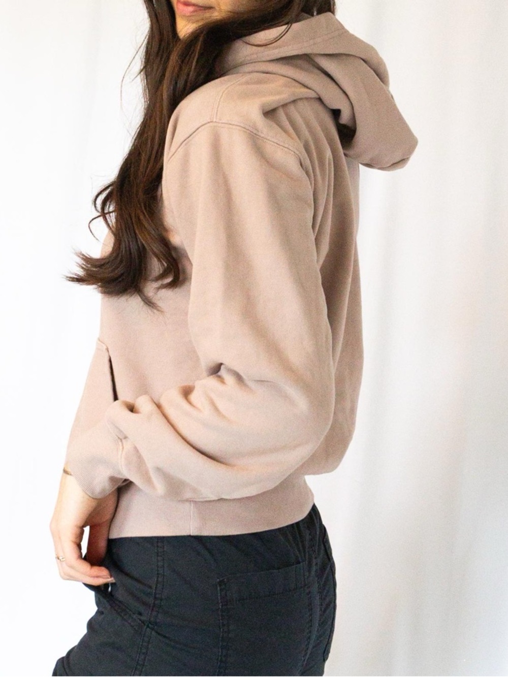 Aritzia Cozy Hoodie in Taupe